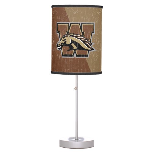 WMU Color Block Distressed Table Lamp