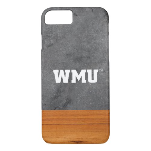 WMU Wood Cement Half White iPhone 87 Case