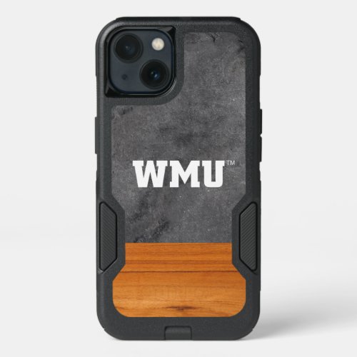 WMU Wood Cement Half White iPhone 13 Case