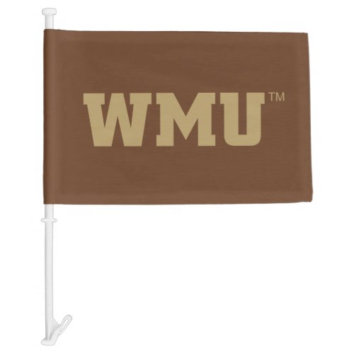 WMU Wordmark Car Flag