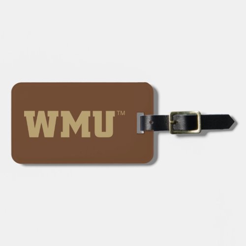 WMU Wordmark Luggage Tag