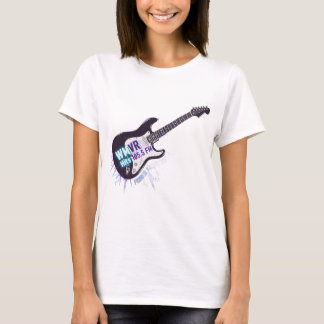 WMVR 105.5 FM: Electrified Rock Guitar T-Shirt