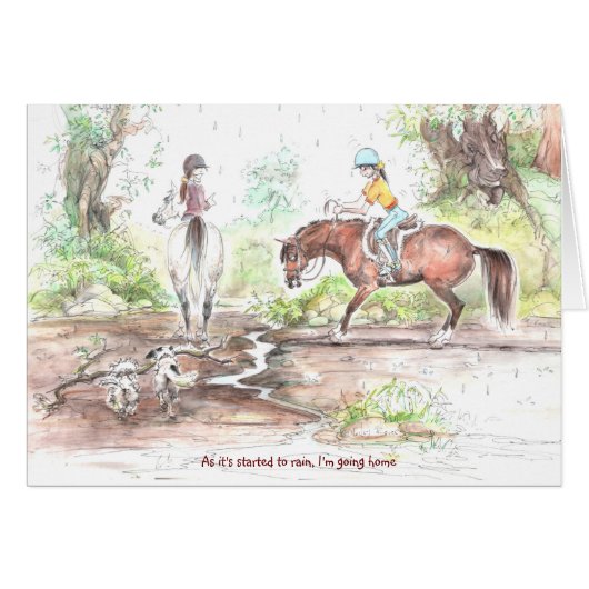 WN03 judetoo card "As it's started to rain" (Front Horizontal)