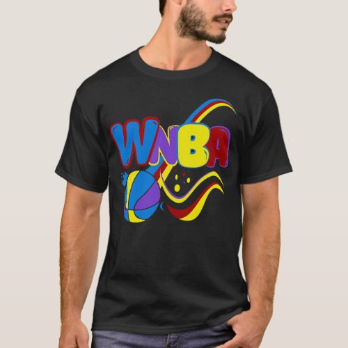 WNBA Colorful Kids Basketball V5 T_Shirt