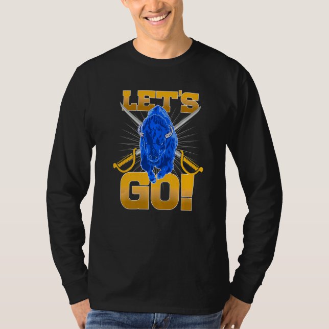 WNY Pride   Charging Buffalo  Let's Go T-Shirt (Front)