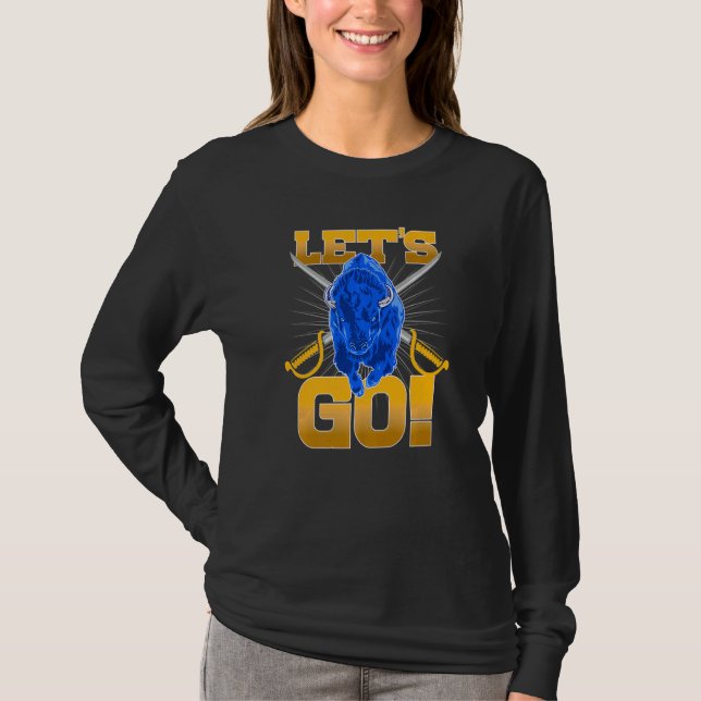 WNY Pride   Charging Buffalo  Let's Go T-Shirt (Front)
