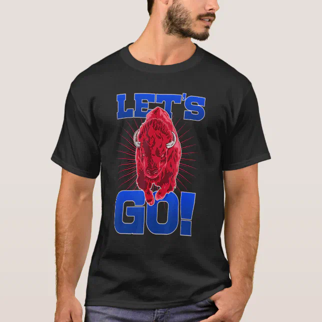 Let's Go Buffalo Red Long Sleeve T-shirt Buffalo 