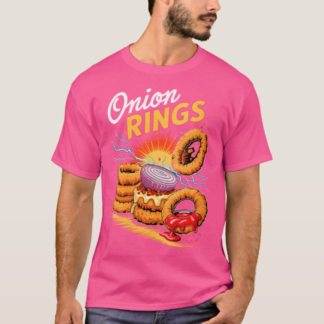 Wo 90S Onion Rings Snack T-Shirt (Front)