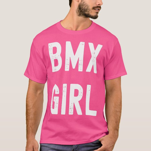 Wo Bmx Lover Bmx Girl T-Shirt (Front)
