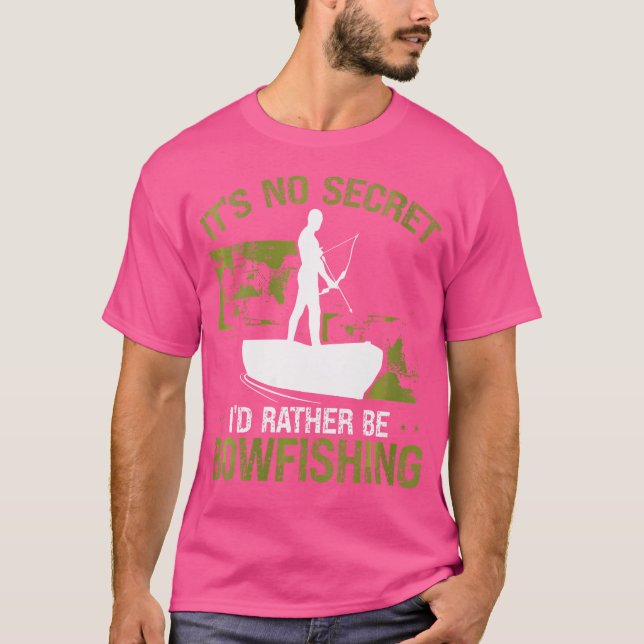 Wo Bowfishing Arrow Tips Bow Fishing Setup Bowfish T-Shirt (Front)