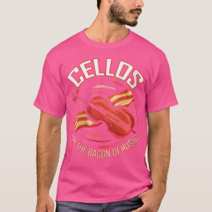Wo Cello Bacon Of Music Orchestra Cellist T-Shirt