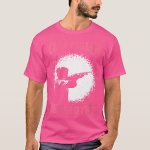 Wo Clay Pigeon Destroyer Ladies Clay Pigeon Shooti T-Shirt