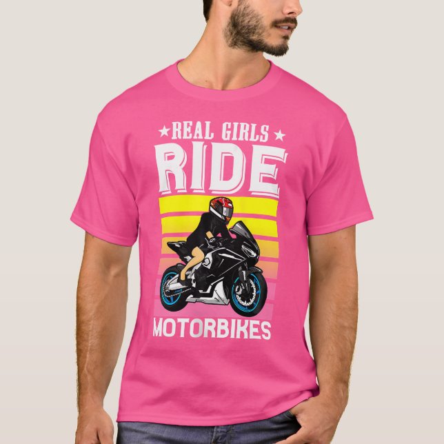 Wo Funny Motorcycle Lover Motorbike T-Shirt (Front)