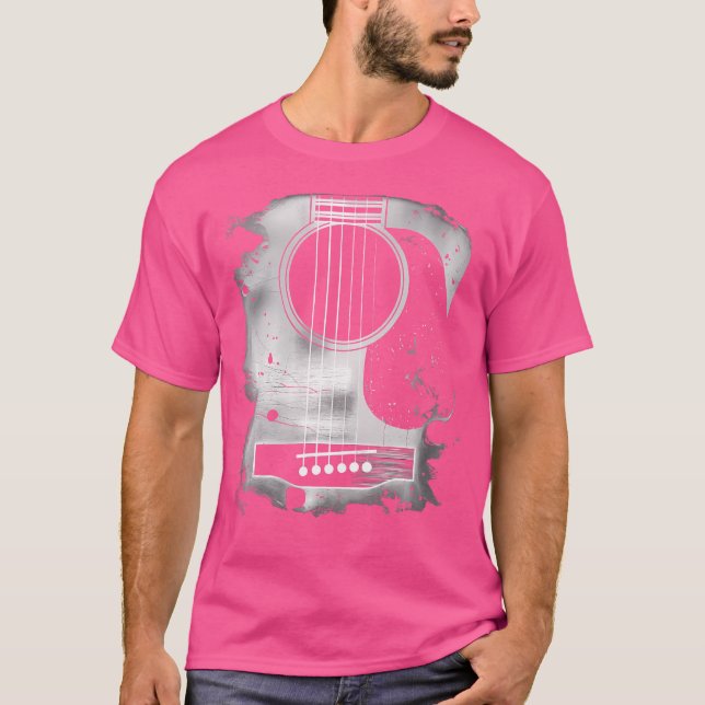 Wo Guitar Art Music Six String Acoustic Guitar Roc T-Shirt (Front)