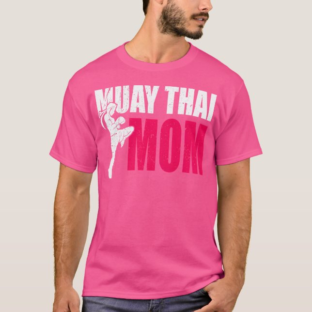 Wo Muay Thai Mom Women Boxing Kickboxing Mma Muay  T-Shirt (Front)