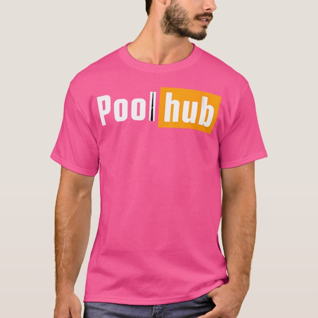 Wo Pool Hub Funny Billiards Pool Team League Snook T-Shirt (Front)