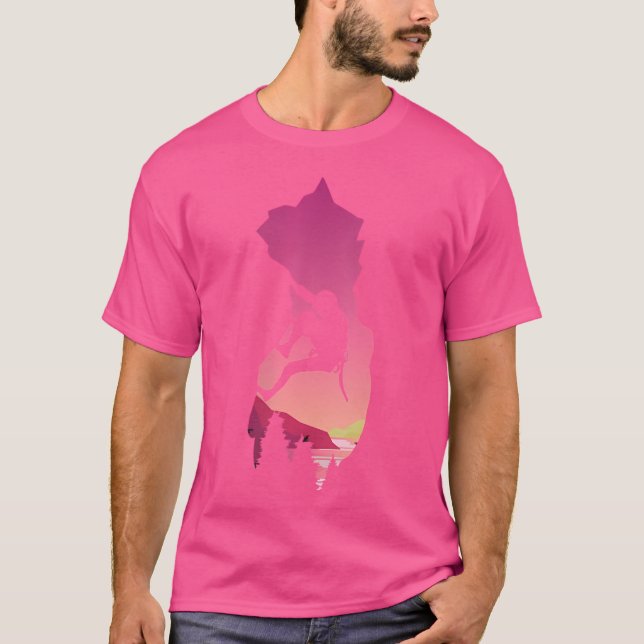 Wo Sports Outdoors Bouldering Rock Climbing T-Shirt (Front)