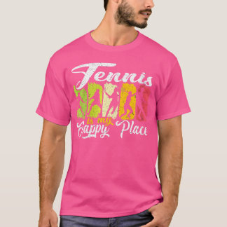 Wo Tennis Is My Happy Place T-Shirt
