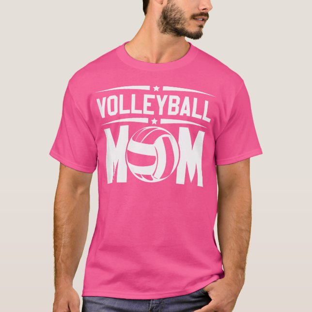 Wo Volleyball Mom T-Shirt (Front)