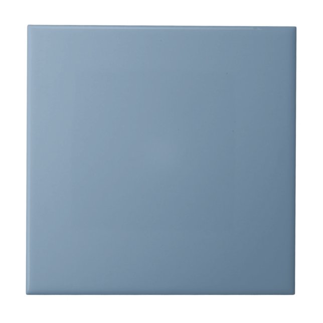 Woad Blue Square Kitchen and Bathroom Ceramic Tile (Front)