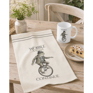 Wobble Adjust Continue Frog Kitchen Towel