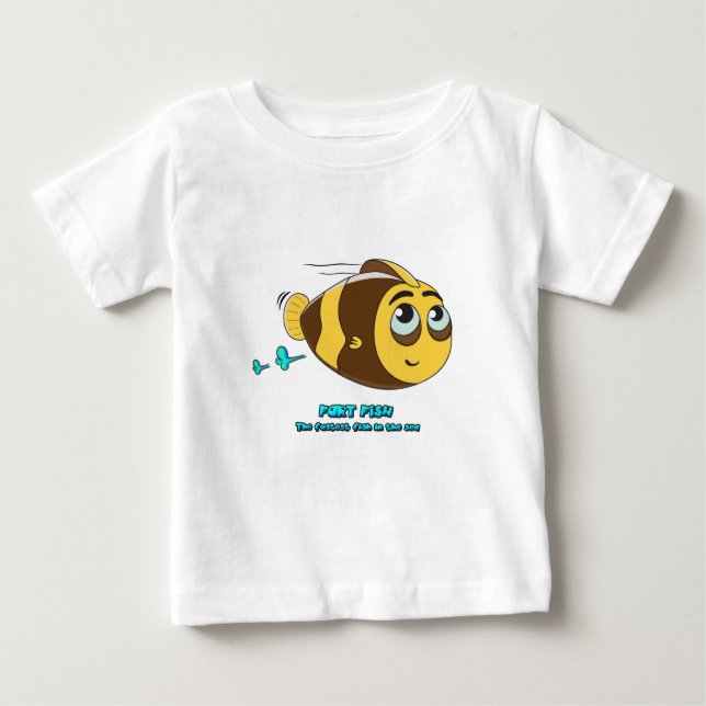 Wobblefin Fart Fish Baby T-Shirt (Front)