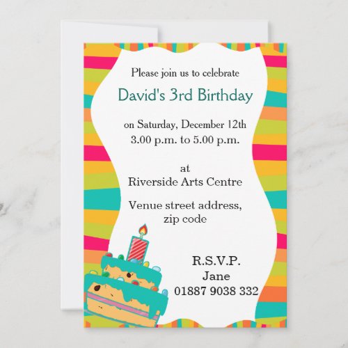 Wobbly Kids Party Invitation