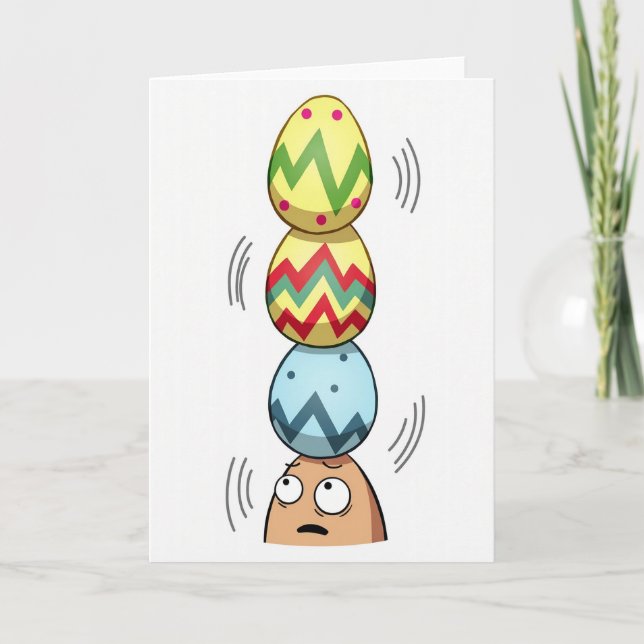 Wobbly Stack Funny Card (Front)