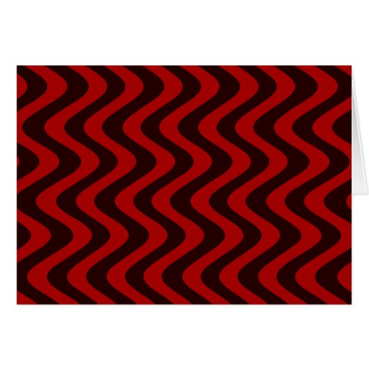 Wobbly Waves (Black/Red) Cards (Front Horizontal)