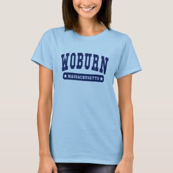 Woburn Massachusetts College Style Tee Shirts by republicofcities at Zazzle
