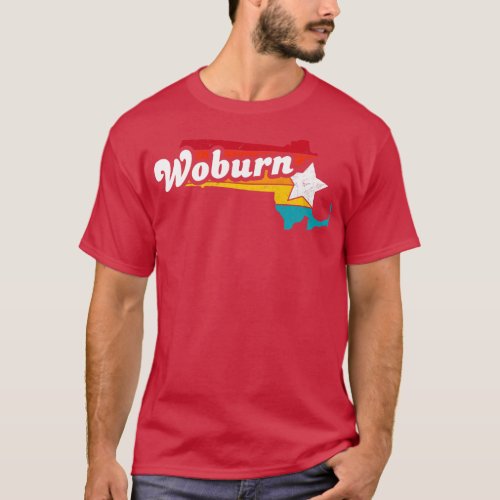 Woburn Massachusetts Vintage Distressed Souvenir 2 T_Shirt