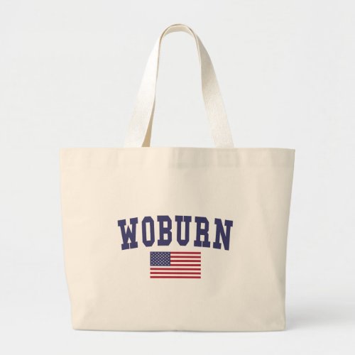 Woburn US Flag Large Tote Bag