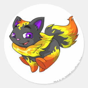 Wocky Fire Classic Round Sticker