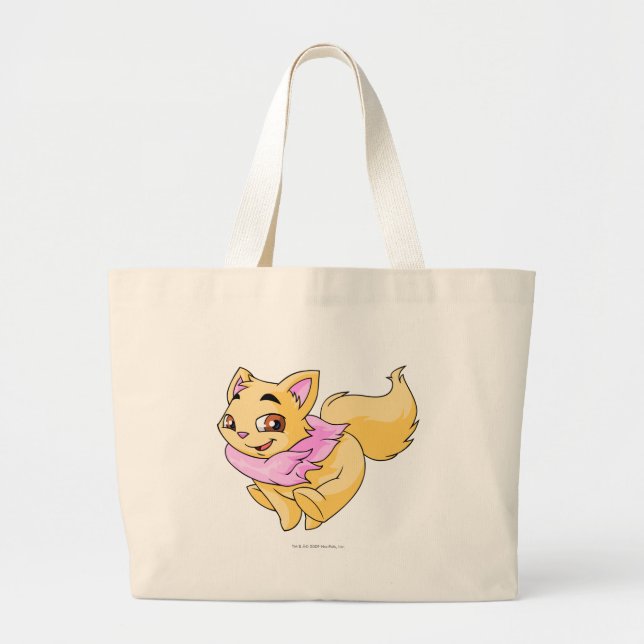 Wocky Yellow Large Tote Bag (Front)