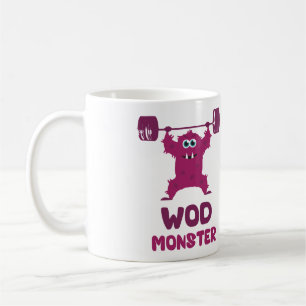 WOD Monster (Cute Barbell Snatch Monster) Coffee Mug