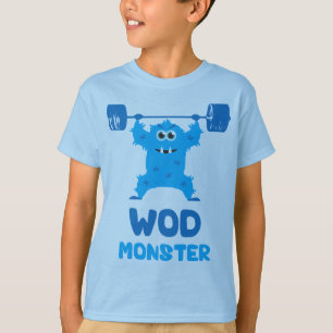 WOD Monster (Cute Barbell Snatch Monster) T-Shirt