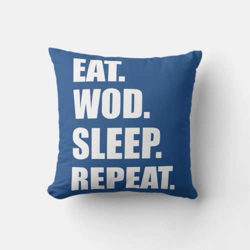 WOD Motivation Throw Pillow