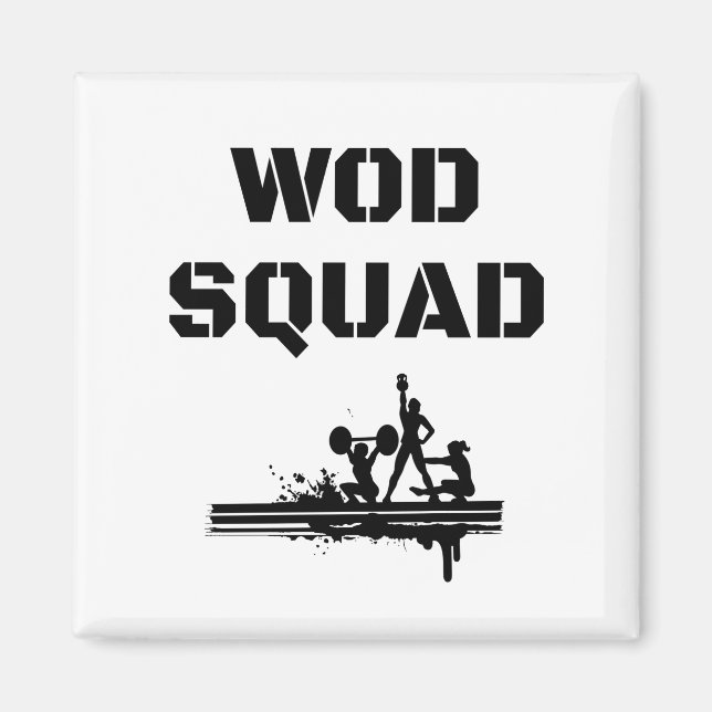 WOD SQUAD - Crossfit-Inspired Unique Magnet (Front)