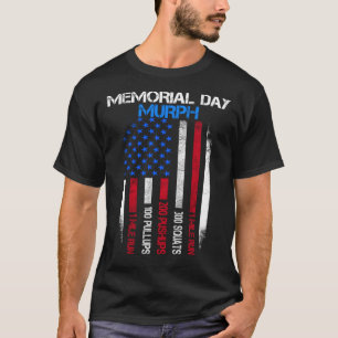 Wod Workout Cross Fitness Memorial Day Murph Wod R T-Shirt