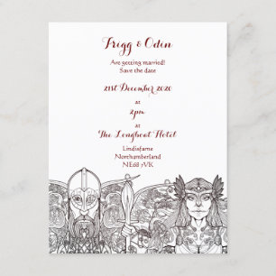 Woden & Fríge Save the Date Invitation