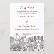 Woden & Fríge Wedding Invitation