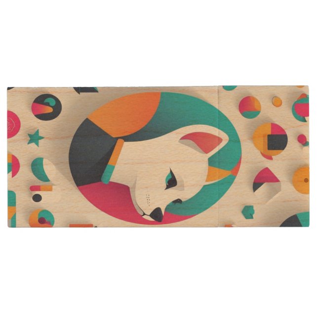 woden USB fash drive (Front)