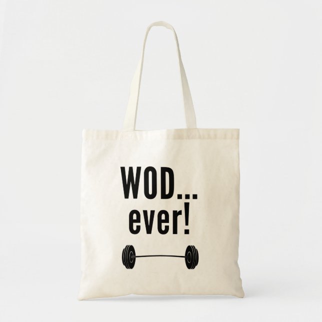 WODever! - Crossfit-Inspired Novelty Gifts Tote Bag (Front)