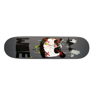 Woebots "Panda X" Skateboard Deck