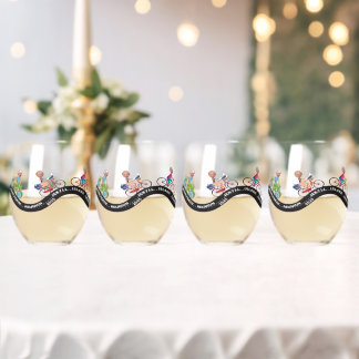 Wohlfarth 2025 Set of 4 stemless wine glasses