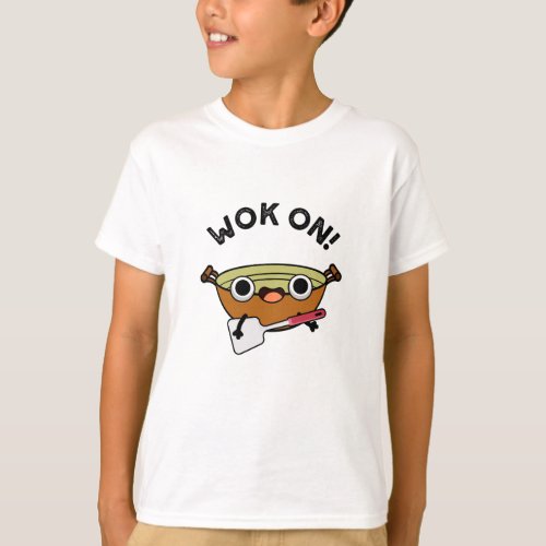 Wok On Funny Chinese Rock Pun  T_Shirt