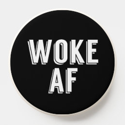 Woke AF Bold Black PopSocket