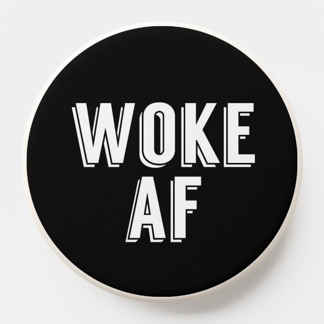 Woke AF Bold Black PopSocket (Popsocket)