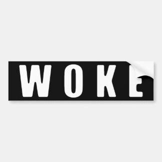 "WOKE" (DARK) Bumper Sticker
