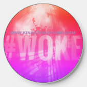 #WOKE (pink) Wireless Charger (Front)